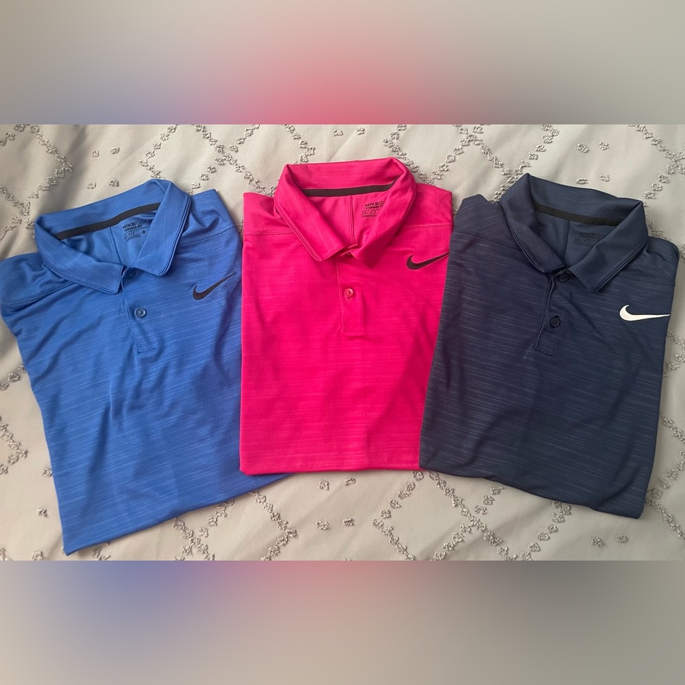 Bundle deal!  3 Nike Golf Dri-Fit Men’s Polos